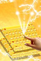 Rich Gold Keyboard Theme ảnh chụp màn hình 1