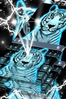 Tiger Neon Keyboard Theme poster