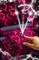 Neon Heart Keyboard capture d'écran 2