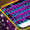 Purple Neon Blue Keyboard Theme