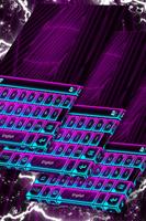 Purple Neon Blue Keyboard Theme bài đăng
