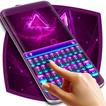 ”Neon Purple Keyboard Themes