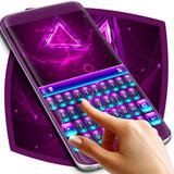 Neon Purple Keyboard Themes icône
