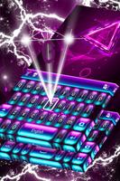 Neon Purple Keyboard Themes-poster