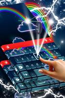 Neon Rainbow Keyboard Theme syot layar 2