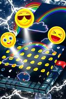 Neon Rainbow Keyboard Theme Ekran Görüntüsü 3