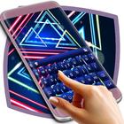 Neon Triangles Keyboard icono