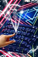 Neon Triangles Keyboard captura de pantalla 1