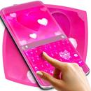 APK Pink Cloudy Heart Keyboard