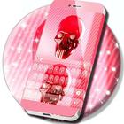 Pink Candy Skull Keyboard icône
