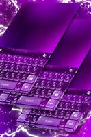 Purple Glass Keyboard Affiche