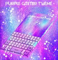 Purple Glitter Theme capture d'écran 2