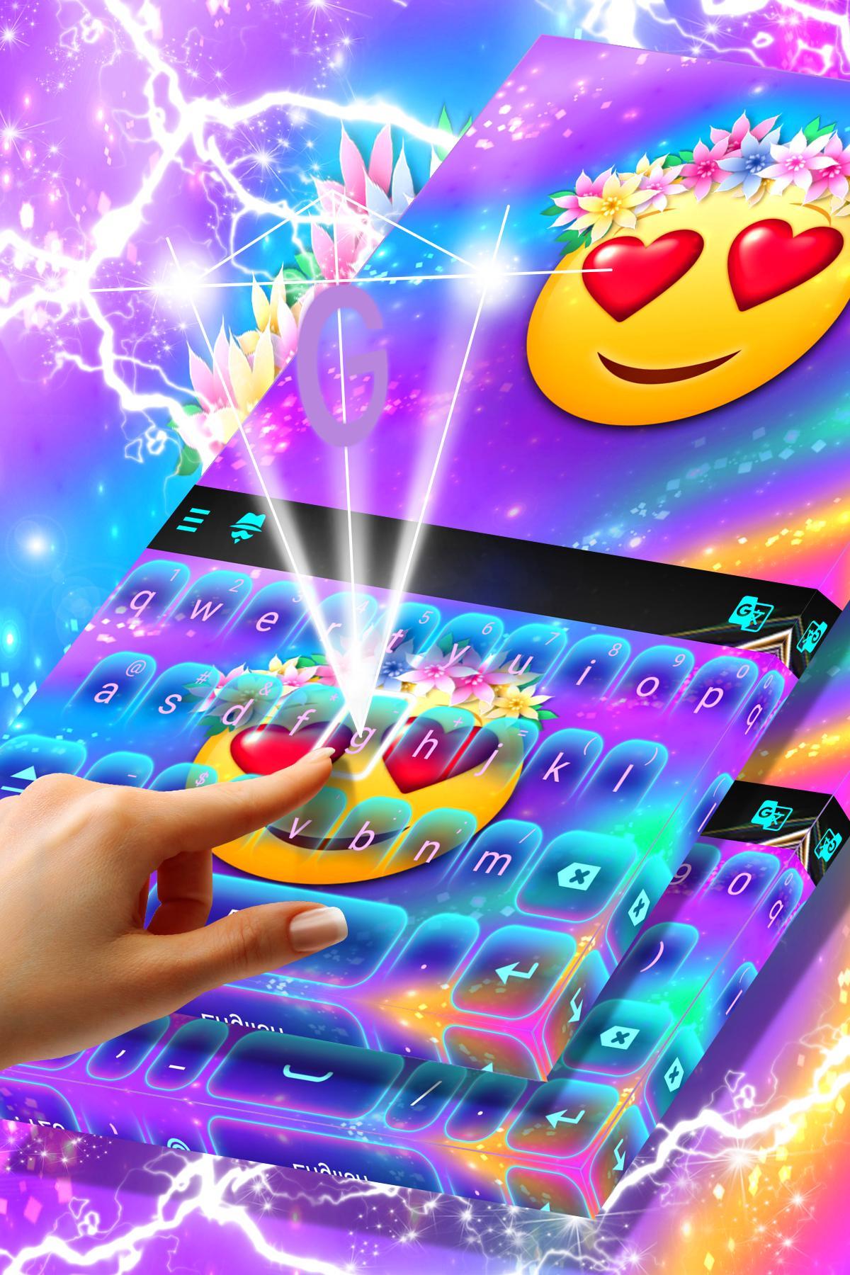 Rainbow Love Emoji Keyboard screenshot 1