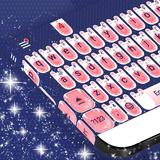 Cute White Cat Keyboard biểu tượng