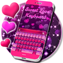 Ngọt tình yêu bàn phím chủ đề APK
