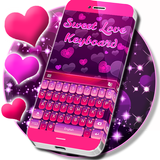 Sweet Love Keyboard Theme icône
