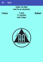 Sober Time Counter Poster