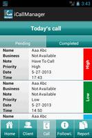 Sales Call Manager capture d'écran 3