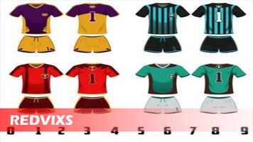 design de camisa de futebol Cartaz