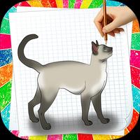 Como desenhar um gato Cartaz