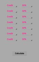 Simple GPA Calculator โปสเตอร์