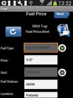Mild Tap Fuel Price Alert स्क्रीनशॉट 1