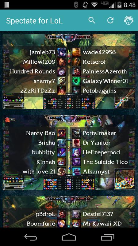 spectate for lol unreleased apk download free entertainment app