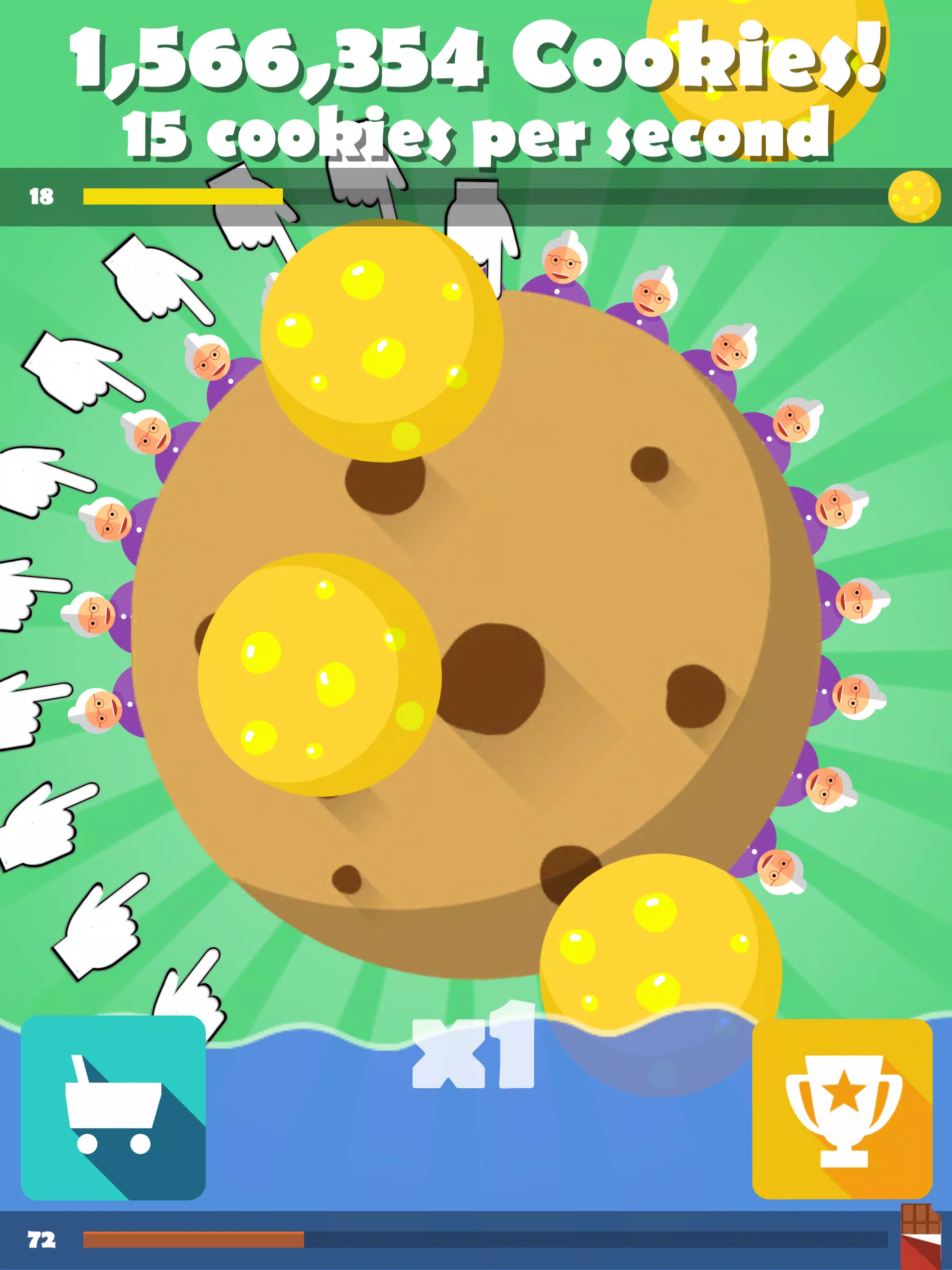 Cookie Clickers 2 Level 18 completed 