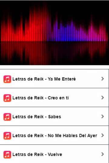 Descarga de APK de Reik Letras de Musicas para Android
