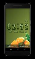 Vegetable Clock Live Wallpaper capture d'écran 3