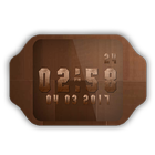 Copper Metal Clock Live Wallpaper-icoon