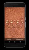 Copper Metal Clock Live Wallpaper पोस्टर