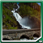 Latefoss Twin Waterfall icône