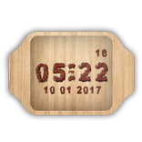 Wood Clock Live Wallpaper