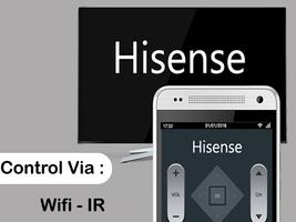 Remote control for hisense Affiche