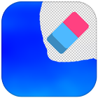 Erase photo-remove objects,touch eraser icon