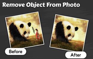 Erase photo-remove objects,touch eraser poster