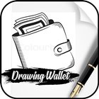 Drawing wallet ikon
