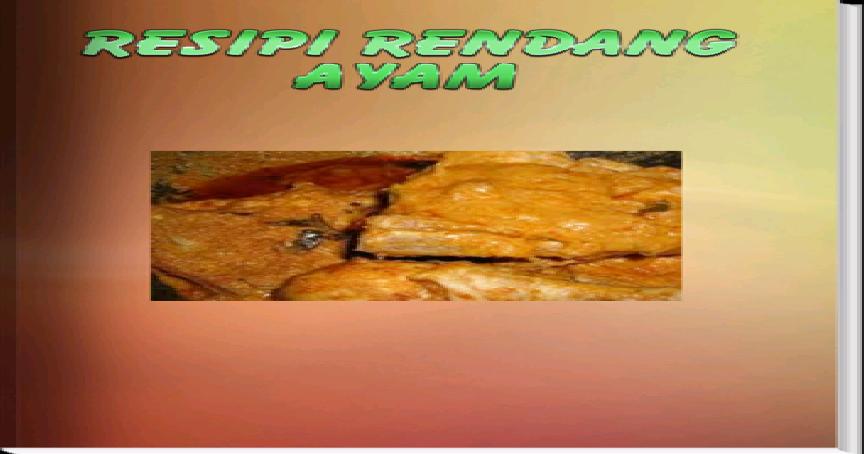 Resepi Rendang Ayam Pour Android Téléchargez Lapk