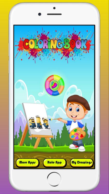Coloring Books For Minions Character Apk Screenshot