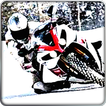 Super Bike Schnee Rennen