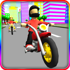 Super Cartoon Bike Racing 3D icône