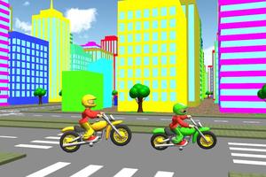 Super Cartoon Bike Racing 3D capture d'écran 2