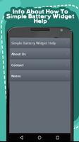 Simple Battery Widget Help capture d'écran 2