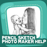 Pencil Sketch Photo Maker Help أيقونة