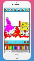 coloring spongebob character اسکرین شاٹ 1