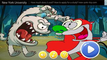 ren and super Sttimpy and Monster adventure الملصق