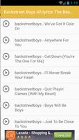 Backstreet Boys Lyrics Album screenshot 1