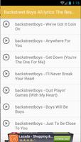 Backstreet Boys Lyrics Album screenshot 2