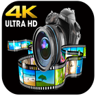 4K Resolution Video Camera アイコン